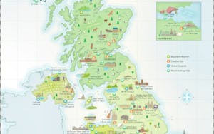 Map of UNESCO UK sites